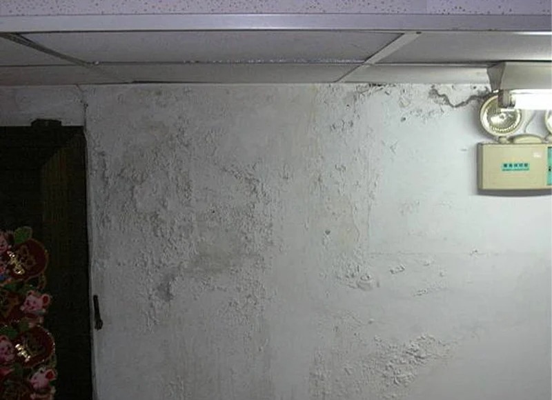 牆面壁癌油漆修繕現場